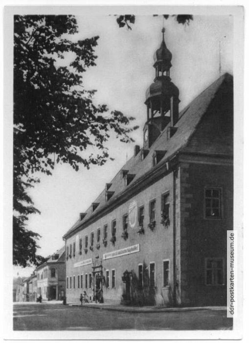 Rathaus mit HO-Gaststätte "Ratskeller" - 1950