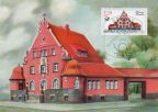 Maximumkarte "Historische Postgebäude" mit Postamt Kirschau - 1986