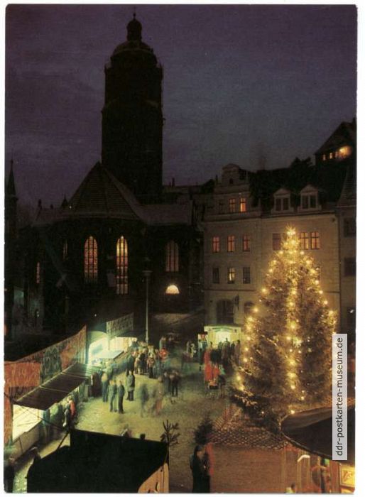 Weihnachtsmarkt in Meißen - 1980