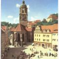 Marktplatz mit Frauenkirche - 1966