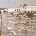 Jagdflugzeug "MIG" vor dem Start - 1977