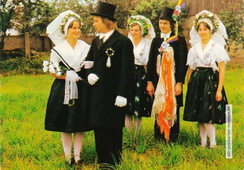Niedersorbische Hochzeit in Heinersbrück - 1979