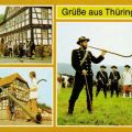 Hirtenbläsergruppe aus Zella-Mehlis in original Thüringer Trachten - 1987
