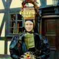 Altenburger Brauttracht mit Hormt (aus der Kartenserie "Trachten aus Thüringen") - 1983 / 1989