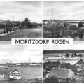 Fährweg, Bodden, An der Fähre, Blick von der Moritzburg zum "Baaber Bollwerk" - 1975