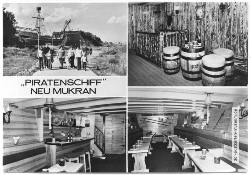 Gaststätte "Piratenschiff" in Neu Mukran - 1975