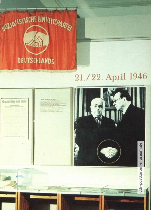 Ständige Ausstellung "Sozialistisches Vaterland" (Gründung der SED) - 1988