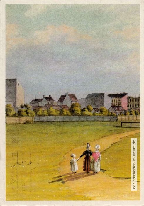 Aquarell von 1845 "Vor den Toren Berlins" - 1988