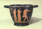 Antikensammlung - Skyphos: Odysseus tötet die Freier beim Gelage (Attisch, um 440 v.u.Z.) - 1986