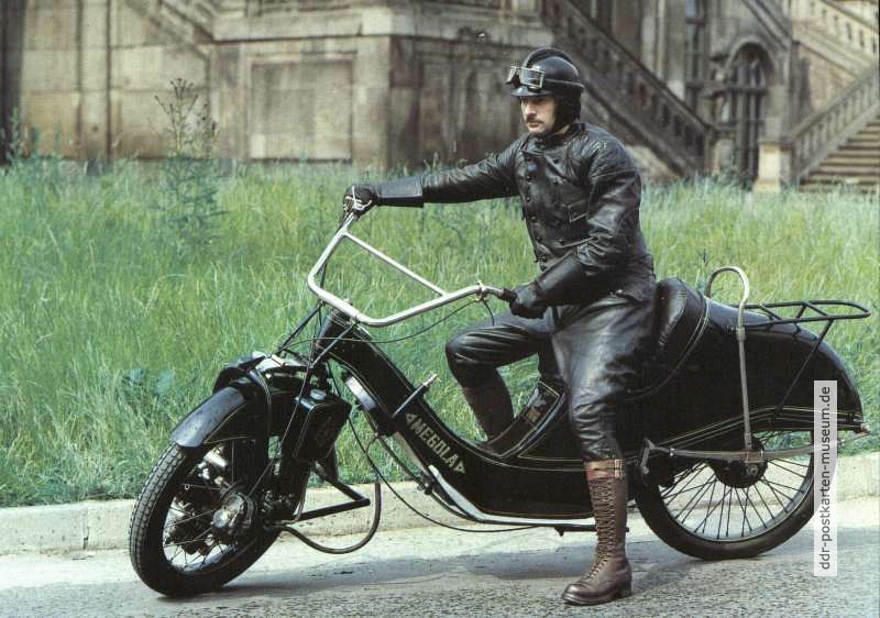 1924 gebautes, kurioses aber sehr leistungsfähiges 5-Zylinder-Motorrad "Megola" - 1981