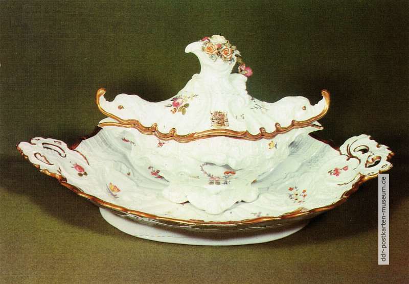 Sauciere von 1768, Porzellan der Manufaktur Volkstedt - 1990