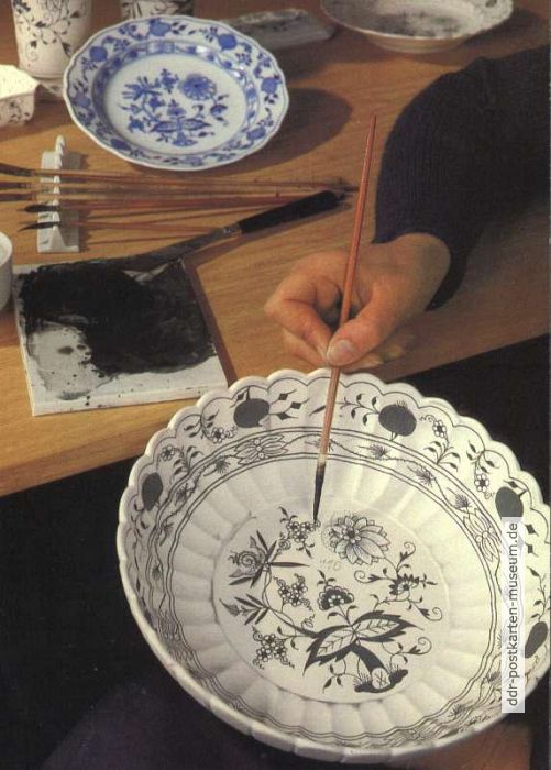 VEB Staatliche Porzellan-Manufaktur, Unterglasurmalerei - 1985