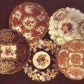 Porzellansammlung, Dessertschalen mit Bukett-Blumenmalerei - 1985