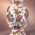 Porzellansammlung, Vase mit Indischer Blumenmalerei nach J.G. Höroldt 18.Jahrhundert - 1977