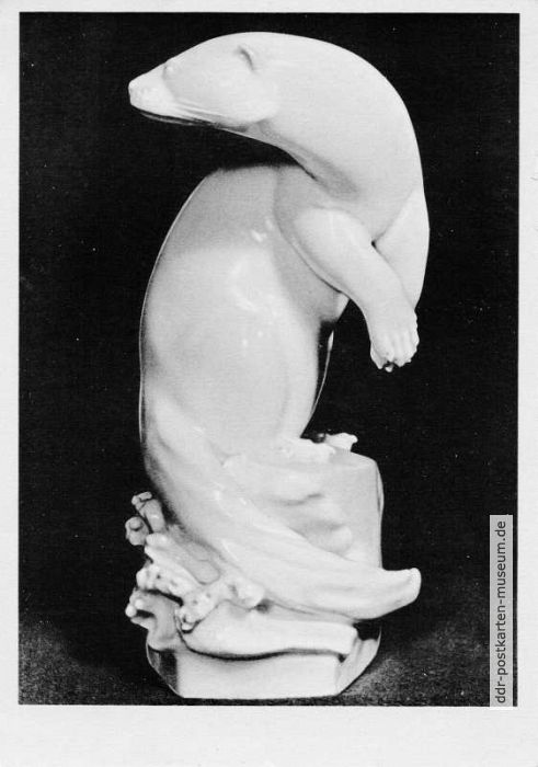 Porzellansammlung, Fischotter von Prof. Max Esser - 1954