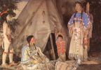 Prärie-Indianer um 1890 im Diorama - 1983