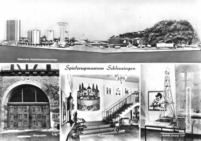 Spielzeugmuseum in der Bertholdsburg, Superformat-Karte - 1977