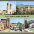 Ruine der Klosterkirche, Blick zum Kloster, Ruine, Freilichtausstellung, Bauernhaus - 1984