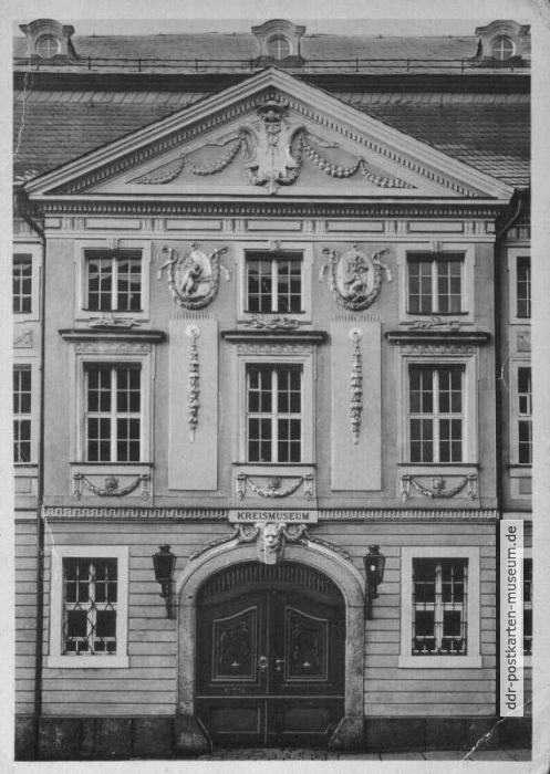 Vogtländisches Kreismuseum, Teilfassade des Patrizierhauses, um 1780 erbaut - 1953