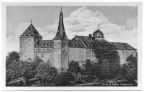 "Schloß Milin", 1323 erstmals urkundlich erwähnt, heute Rathaus - 1951
