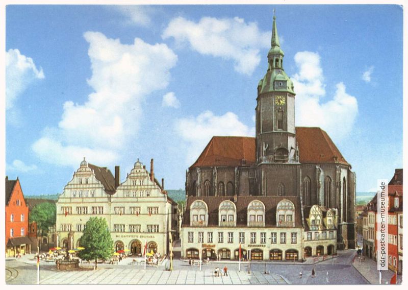 Wilhelm-Pieck-Platz, Wenzelskirche, HOG "Drushba" - 1973