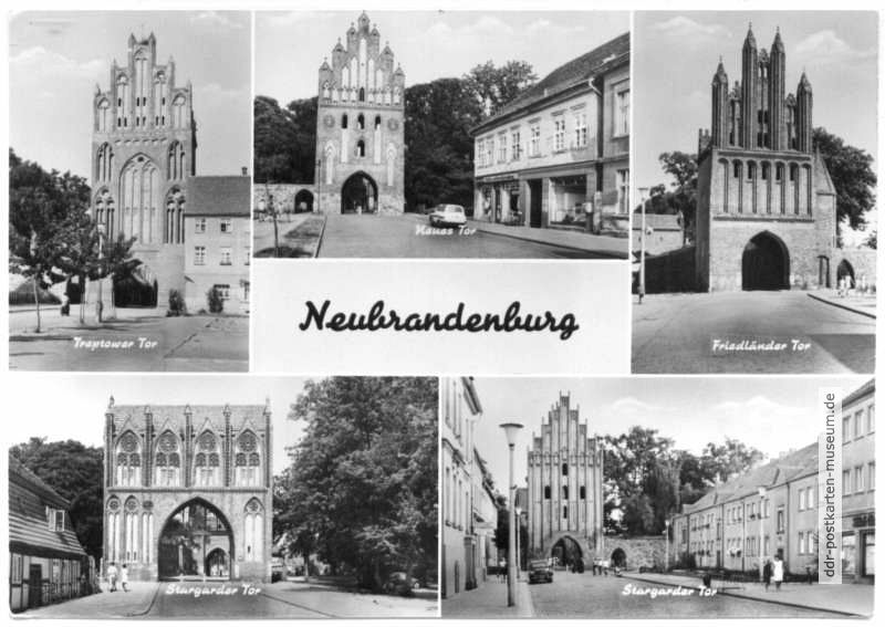 Die fünf Stadttore von Neubrandenburg - 1972
