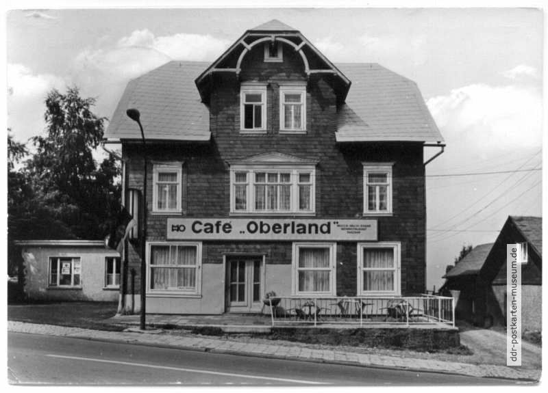 HO-Cafe "Oberland" mit Mocca-Milch-Eisbar, Weinstube und Tanzbar - 1977