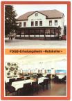 FDGB-Gaststätte "Ratskeller", Außenansicht und Speisesaal - 1989