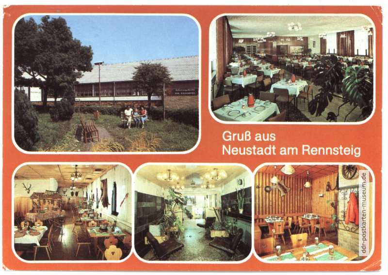 FDGB-Erholungsheim "Am Kammweg" - Speisesaal, Empfang, Bierstube - 1987