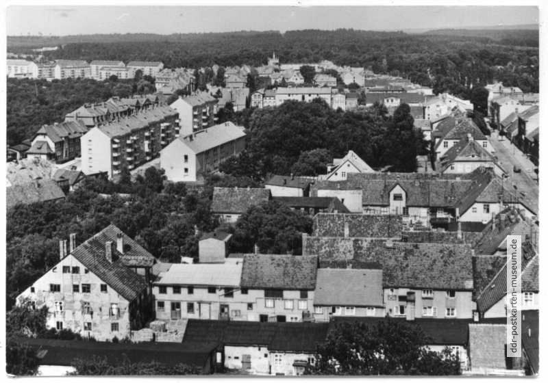 Blick vom Turm der Stadtkirche - 1972