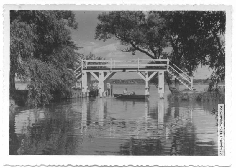 Weiße Brücke am Zierker See - 1962