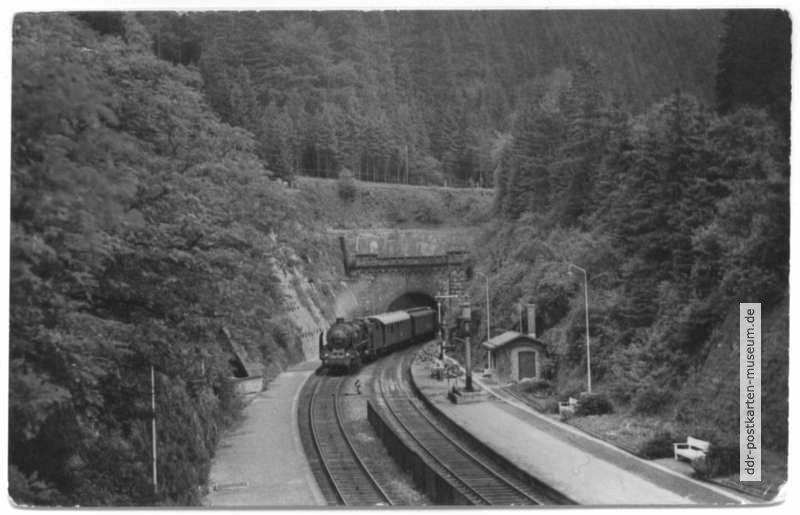 Bahnhof vom Wintersportplatz Oberhof - 1955