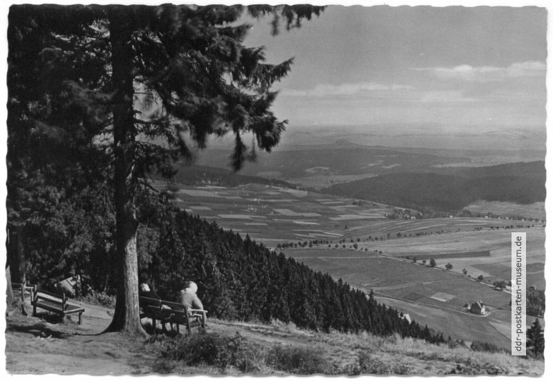 Blick auf das Oberwiesenthaler Land - 1959