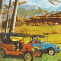 Maxwell-Roadster und Ford T von 1911 - Kartenserien 1970 / 1979