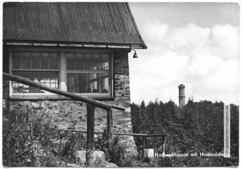 Hochwaldbaude mit Hochwaldturm - 1967