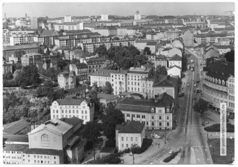 Blick zur Bahnhofstraße - 1974