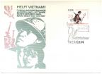 "Helft Vietnam", Sonderpostkarte der Briefmarkenausstellung 1967 in Karl-Marx-Stadt - 1967