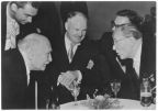Otto Grotewohl im Gespräch mit Maurice Thorez und Hermann Duncker 1959 am 10. Jahrestag der Gründung der DDR - 1970
