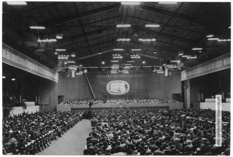 VI. Parteitag der SED vom 15.-21.1.1963 in Berlin, Werner-Seelenbinder-Halle - 1963