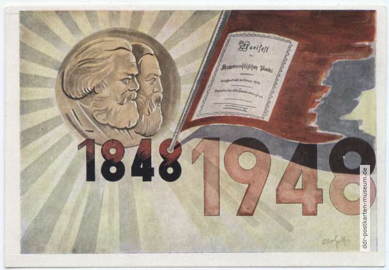 1848-1948 - 100 Jahre Kommunistisches Manifest - 1948