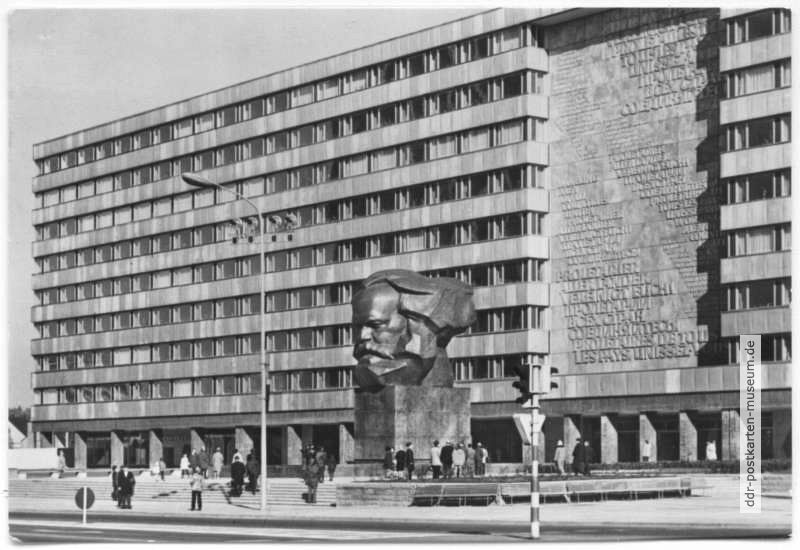 Karl-Marx-Stadt, Karl-Marx-Monument von Leninpreisträger Prof. Lew Kerbel - 1974