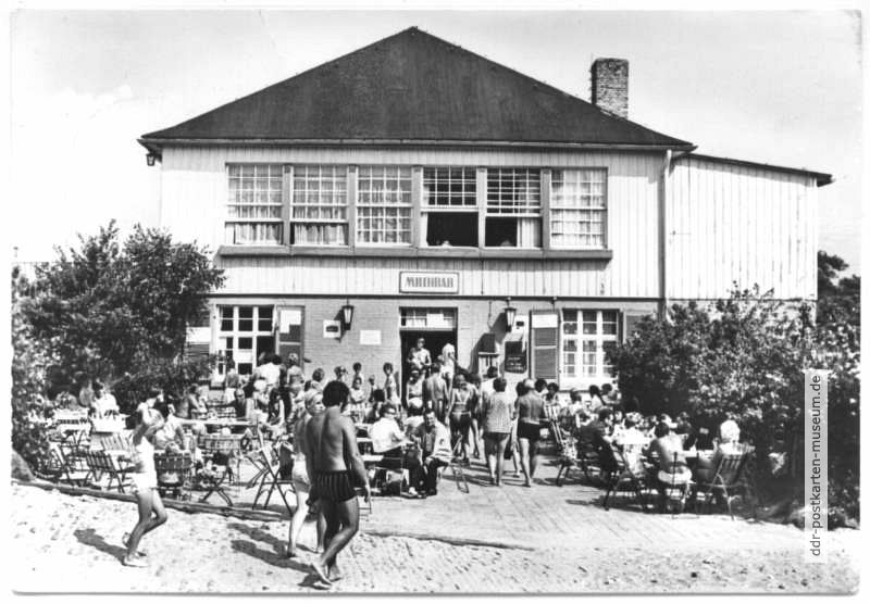 Milchbar in der HO-Gaststätte "Dünenhaus" - 1978