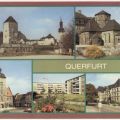 Burg Querfurt und Südbastion, Rathaus, Neubaugebiet, Oberschule - 1987