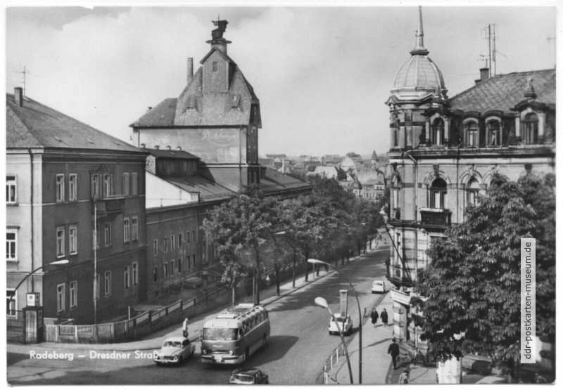Dresdner Straße, Blick zur Brauerei - 1970