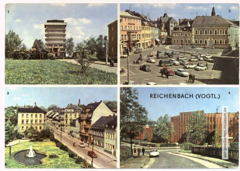 Wasserturm, Marktplatz, Park des Friedens, Ingenieurschule Textiltechnik - 1971