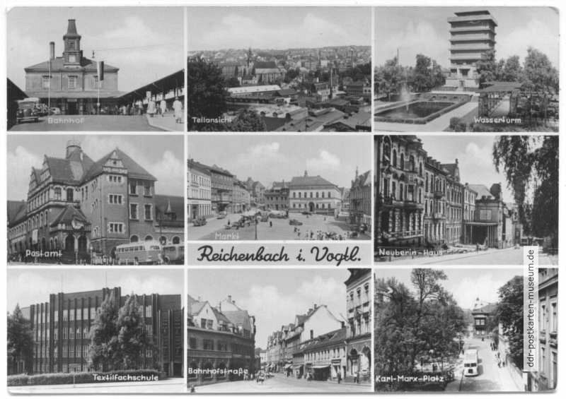 Mehrbildkarte aus Reichenbach im Vogtland - 1957