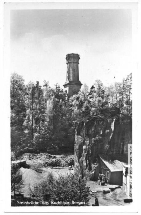 Aussichtsturm und Steinbrüche am Rochlitzer Berg - 1952