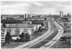 Blick auf die Südstadt mit Südring - 1974