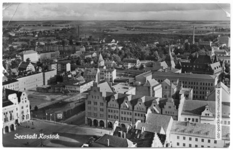 Blick von der Marienkirche - 1958
