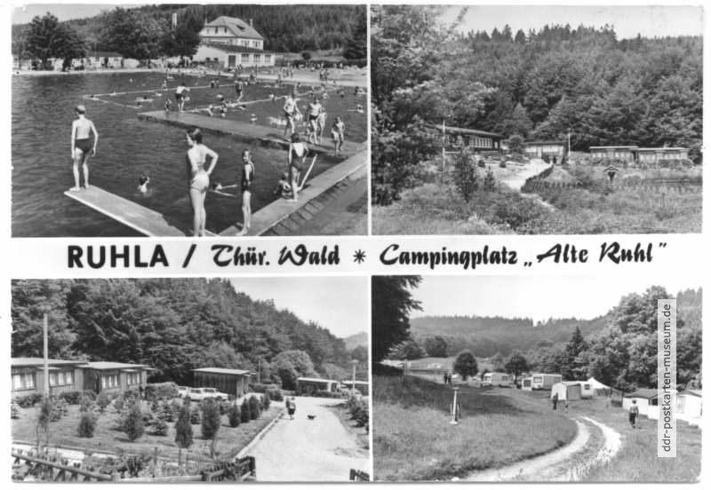 Waldbad, Bungalows und Campingplatz "Alte Ruhl" - 1984